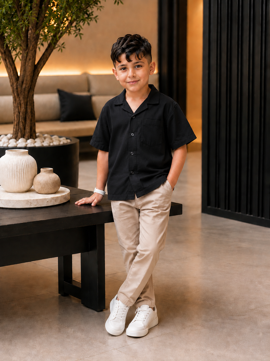 طقم الاناقة 🔥❤️( 3 قطع )  chemise + pantalon +short