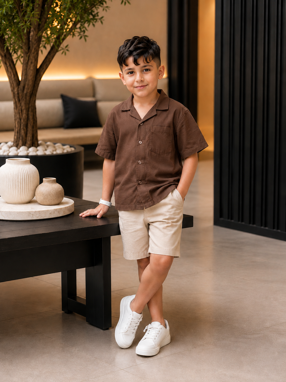 طقم الاناقة 🔥❤️( 3 قطع )  chemise + pantalon +short